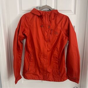 L.L. Beans Women's Orange Waterproof Outdoor Rain Jacket Size XS